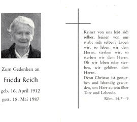 Frieda Reich