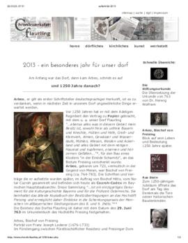 auftakt für 2013