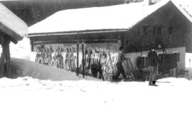 Alm - Skihütte im Winter