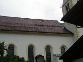 Sturmschaden am Kirchendach