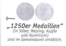 Werbeplakat 1250er Medaillen