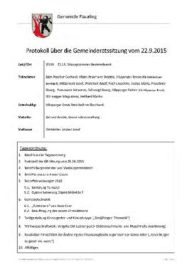 Protokoll Gemeinderat 22.09.