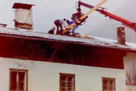 Dachdecken beim Pfeifer Hansl