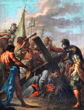 9. Station: Jesus fällt zum dritten mal unter dem Kreuz