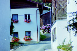 Ansichten in Dorf, Feld und Kalvarienberg