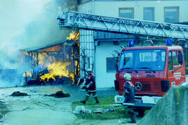 Brand am Hof von Reiter Franz