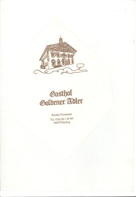 Gasthof Goldener Adler, Serviette