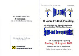 Einladung 3. Sport- und Bewegungsfest