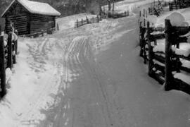 Weg in Flaurlingberg im Winter