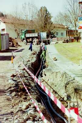 Kanalisierung Dorf