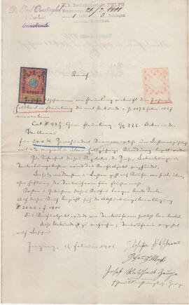 Kaufbrief von Josefa Etschmann für Johann Helbert