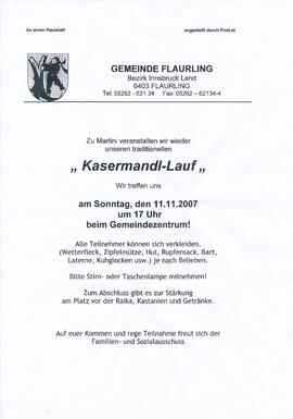 Einladung Kasermandl-Lauf