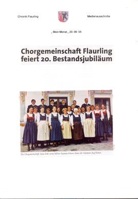 Chorgemeinschaft Flaurling feiert 20.Bestandsjubiläum S1