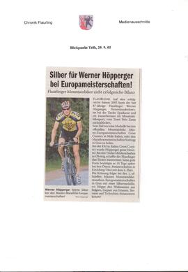 Silber für Höpperger Werner bei Europameisterschaften!