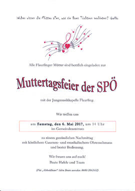 Muttertagsfeier SPÖ