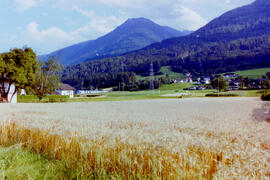 Ansichten in Dorf, Feld und Kalvarienberg