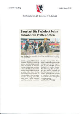 Baustart für Parkdeck beim Bahnhof in Pfaffenhofen
