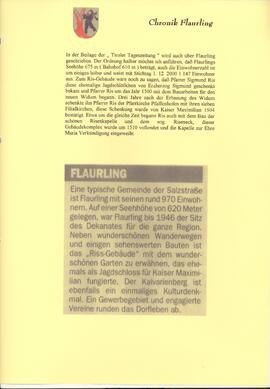 Notizen über Flaurling - Tiroler Tageszeitung