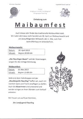 Maibaumwacht, Maibaumfest