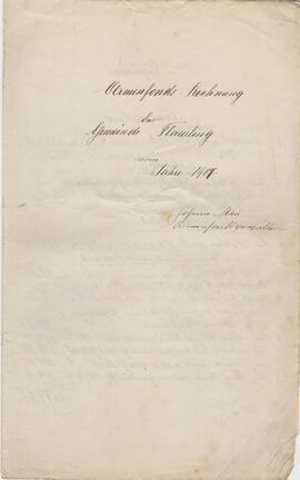 Rechnung des Amenfondes 1907
