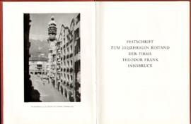 Festschrift 200 Jahre Firma Theodor Frank in Innsbruck