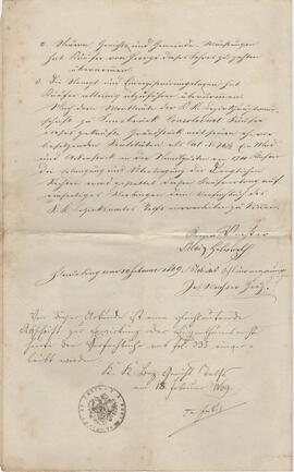 Kaufbrief für Alois Helbert von Anna Thaler