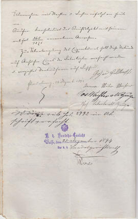 Kaufbrief für Johann Helbert von Anna Thaler