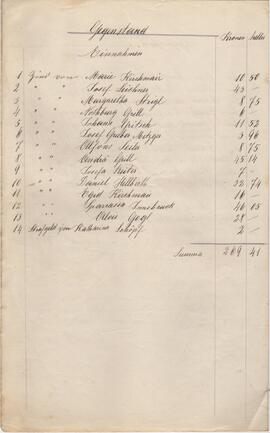 Rechnung des Amenfondes 1901