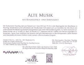 Einladung Alte Musik im Barockgarten S2