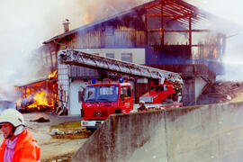 Brand am Hof von Reiter Franz