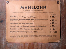 Tabelle Mahllohn