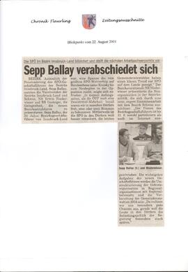 Sepp Ballay verabschiedet sich
