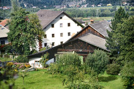 Blick auf Wachter- und Müllerhaus