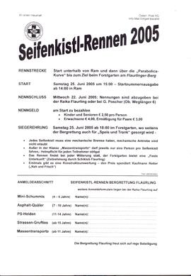 Einladung Seifenkistl-Rennen 2005