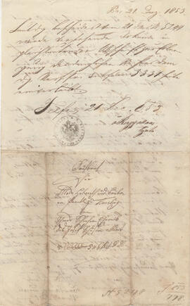 Kaufbrief für Alois Helbert von Theres Schönherr