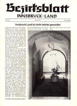 Innsbruck-Land ist nicht reicher geworden