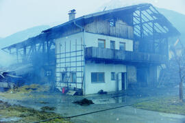 Brand am Hof von Reiter Franz