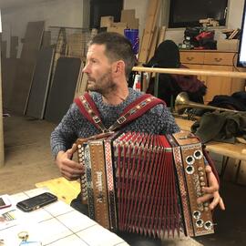 Im Probenlokal der Musikkapelle