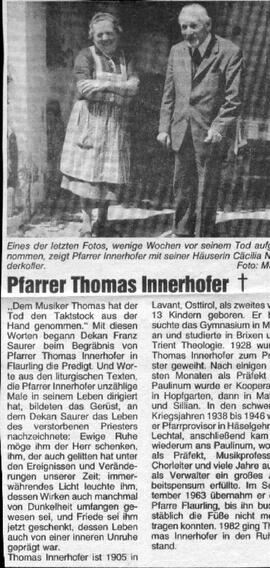 Nachruf Thomas Innerhofer