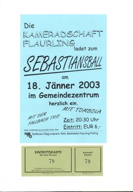 Einladung Sebastiansball