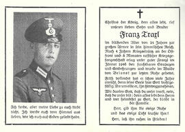 Sterbebild Franz Traxl (1922-1946)