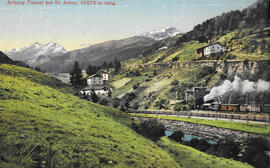 Werbepostkarte Arlbergtunnel