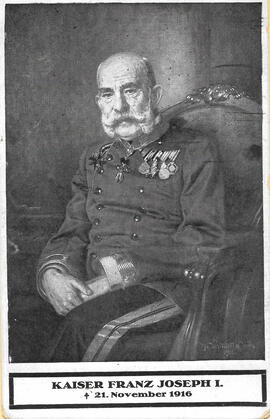 Sterbebild Kaiser Franz Josef I. (1830-1916)