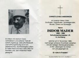 09 Mader Isidor