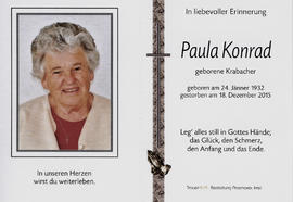 Paula Konrad geb. Krabacher