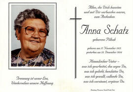 Anna Schatz geb. Pilhak