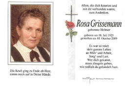 Rosa Grissemann geb. Helmer