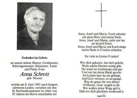 Anna Schrott geb. Neuner