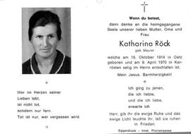 Katharina Röck geb. Maurer