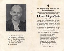 Johanna Klingenschmid geb. Singer